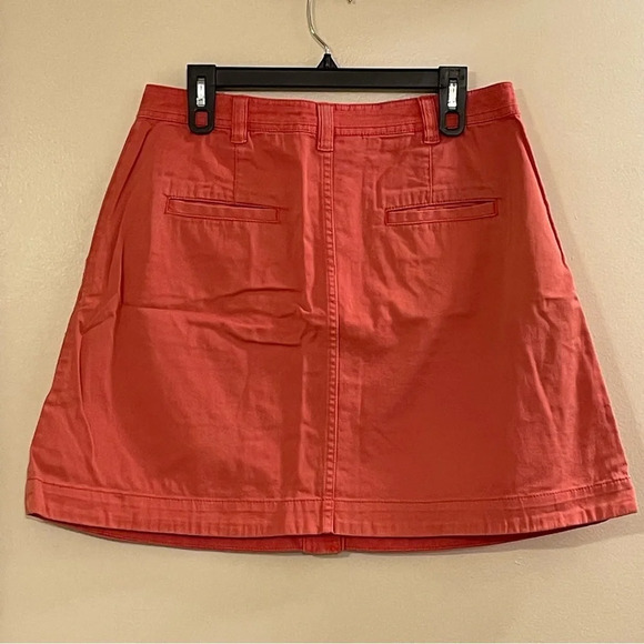 PILCRO AND THE LETTERPRESS by ANTHROPOLOGIE Chino Skirt‎ in Red Rouge - Picture 6 of 9